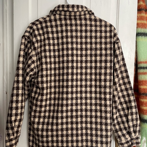 Princess Polly Harry Jacket Check Beige - Picture 5 of 6